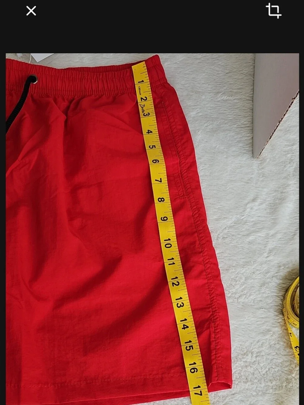 Bingfufoxs Red Swim Shorts Men's Size 4XL NWT